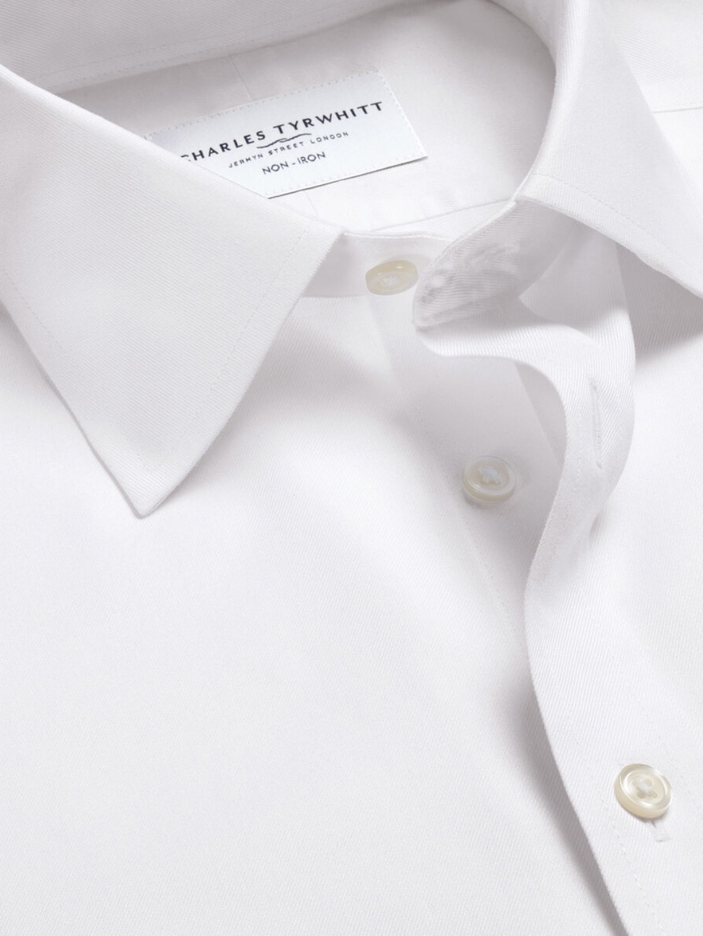 Charles Tyrwhitt White Dress Shirt Classic Design -- Classic  -- 16.5 NECK